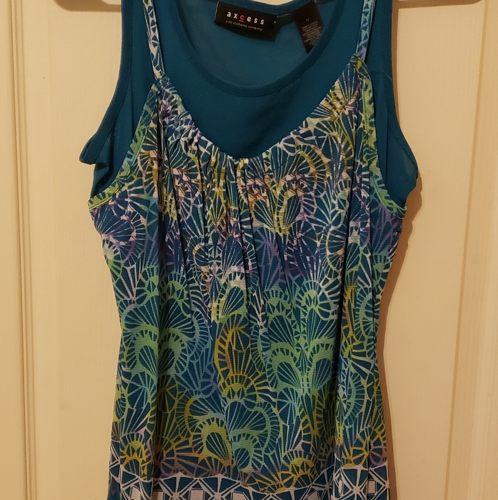 Ladies Multicolored Sleeveless Top